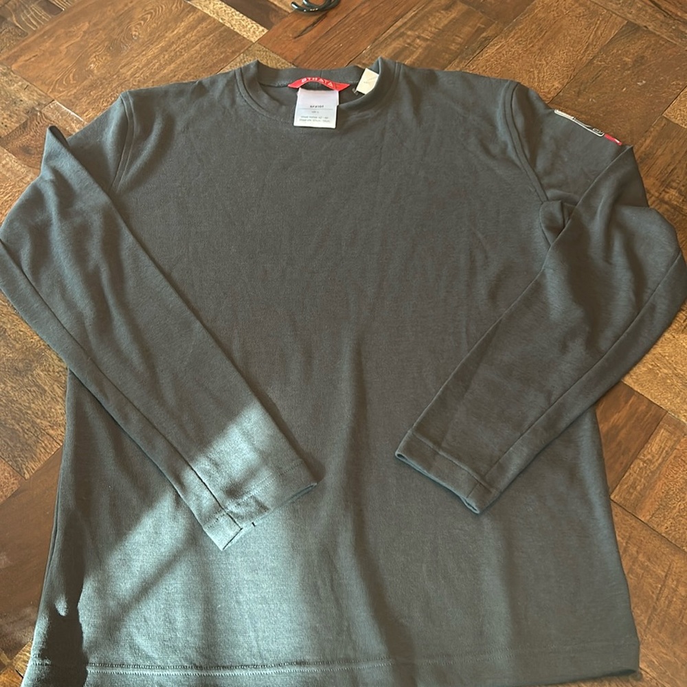 NWOT-Strata Arc Long Sleeve T Shirt-Grey-UK L (42-45 chest inches)